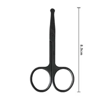 New Round Tip Nose Scissors Nose Hair Cutting Nose Scissors Man Facial Hair Eyebrow Scissors BMJ01 2