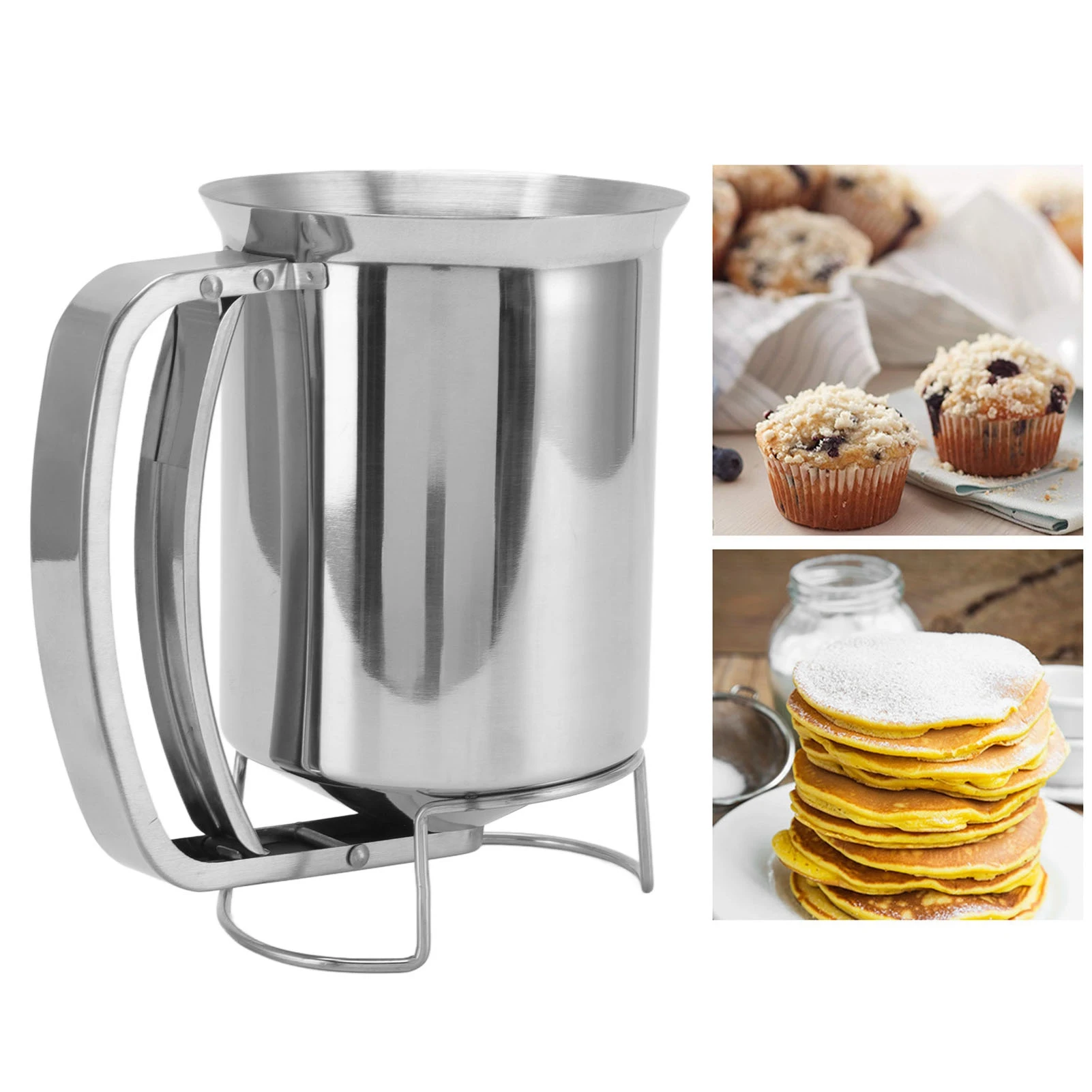 Batter Dispenser Pancake Dispenser Pancake Batter Handheld Pourer for Baking Cupcakes Muffins pastry tools silicone pancake mold