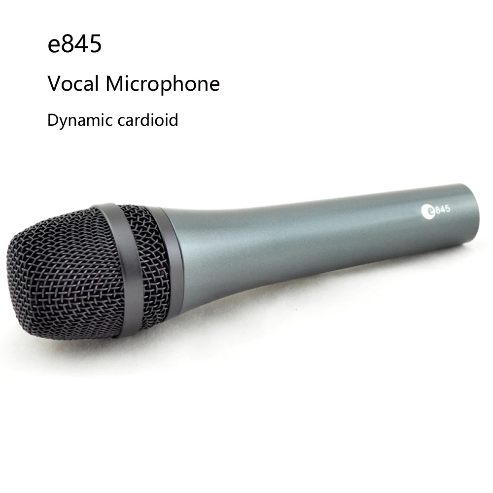

Бесплатная доставка, проводной динамический кардиоидный профессиональный вокальный микрофон e845, проводной микрофон sennheisertype