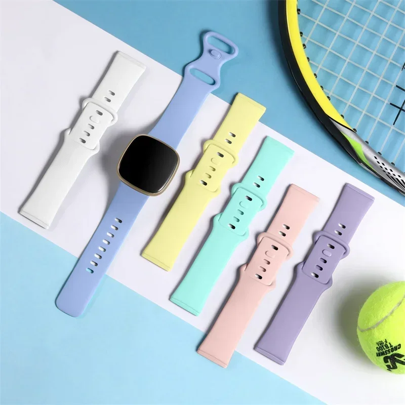 Soft Silicone Sport Bracelet Strap for Women - Smartwatch Accessory