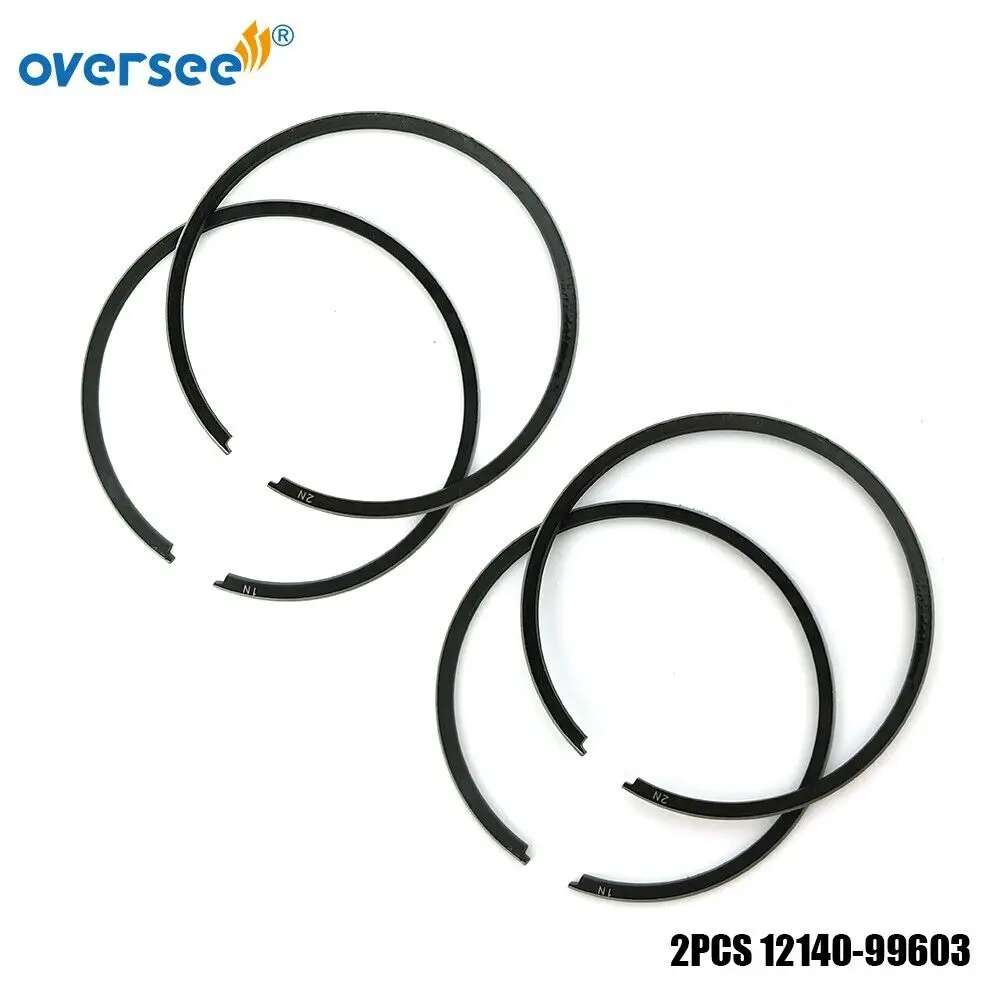   Oversee 2PCS 12140-99603 RING SET For Suzuki 2-3.5-4-5-6-7.5-8-9HP Outboard DT8 99604 
