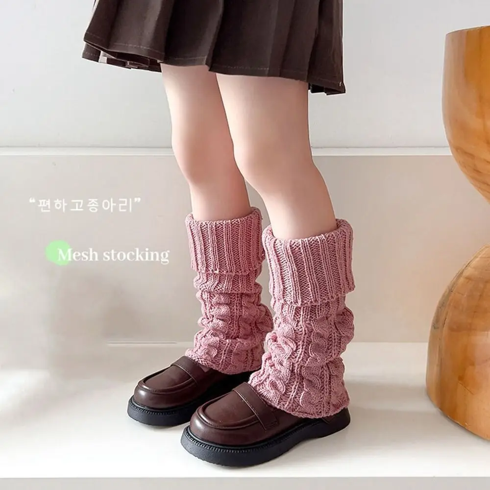 Japanese Style Children's Twist Leg Warmers Cute JK Harajuku Ballet Guards Socks Pile Socks Foot Cover Leg Socks Girls