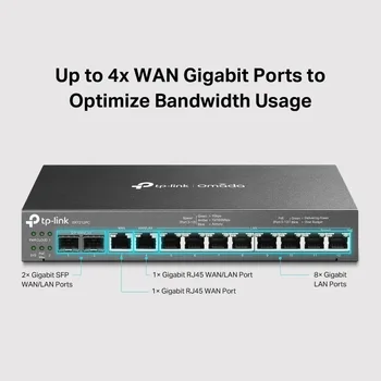 TP-Link ER7212PC | Omada Router, PoE Switch & Controller 3-in-1 Gigabit VPN Router | Up to 4 WAN | 8 PoE+ LAN Port @ 110W 2