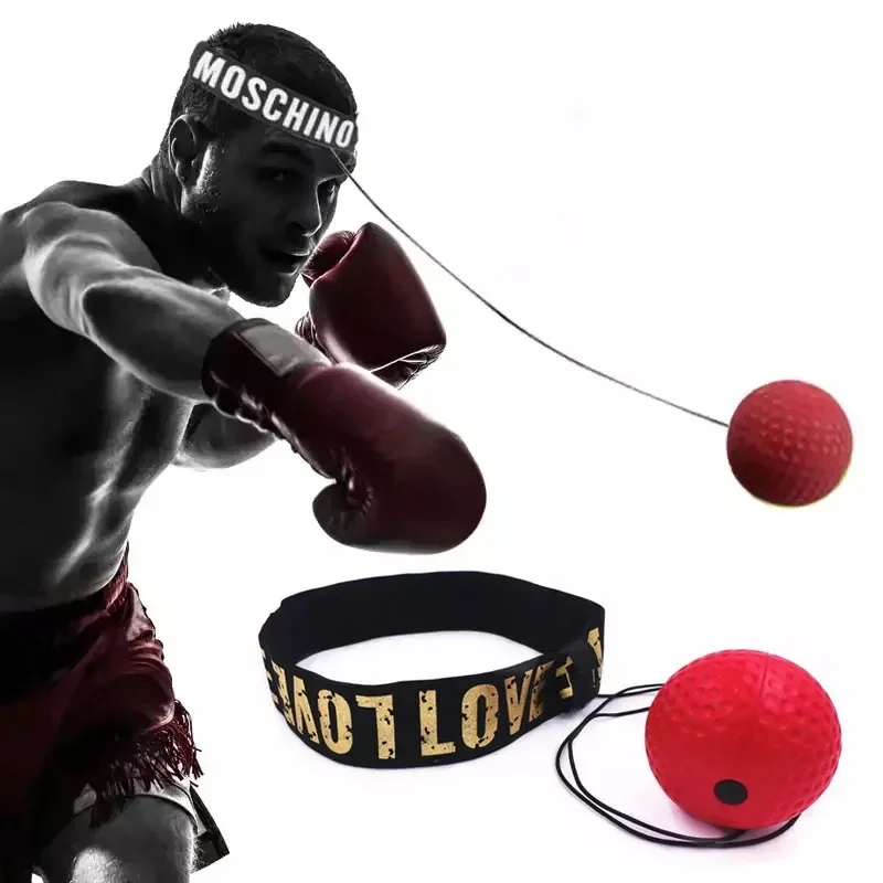 

Boxing Ball with String Professional Sanda Training Home Accessories Exercise Adjustable Headband Hand Eye Reaction Speed