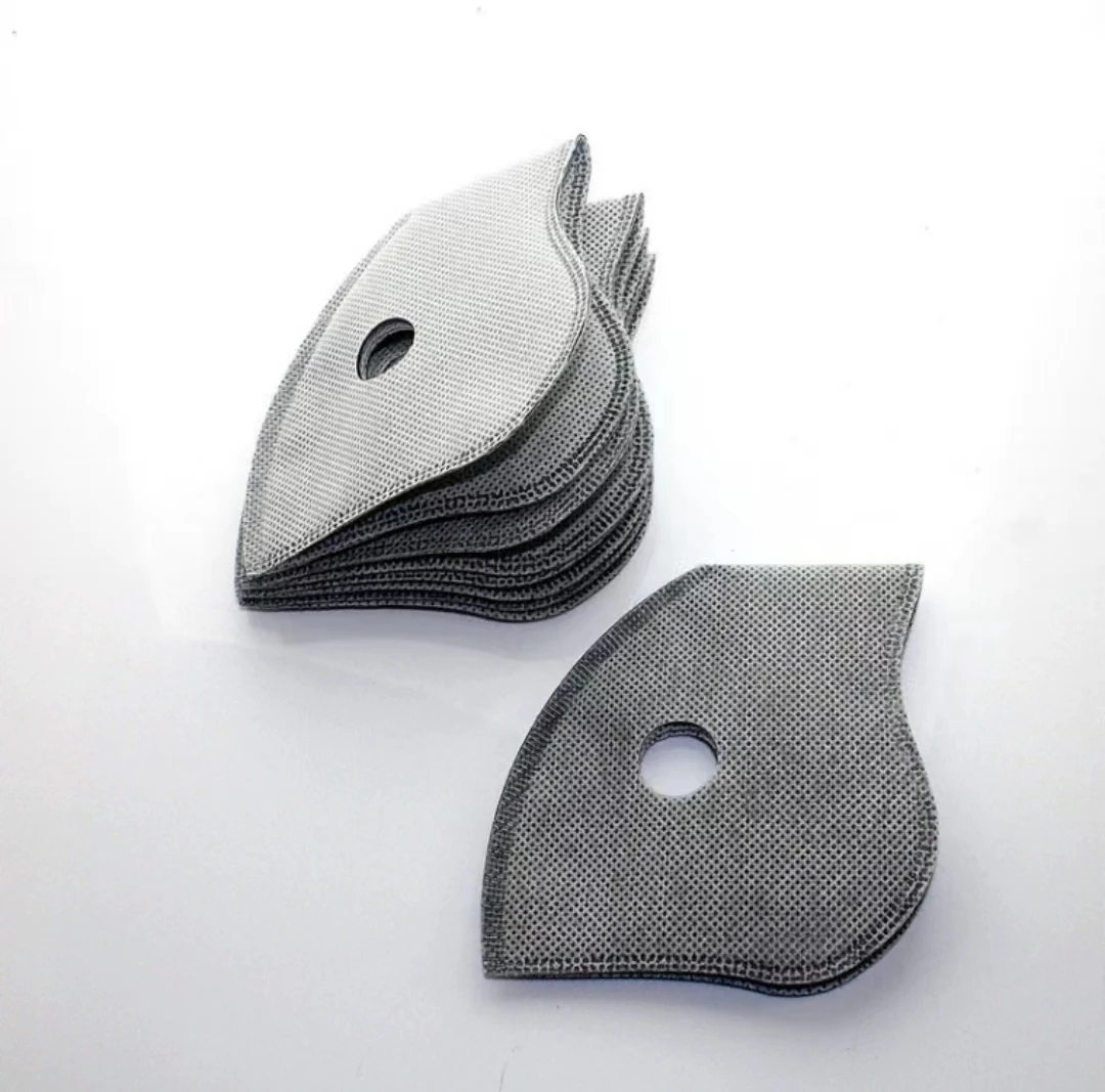 Cycling Dustproof PM2.5 Active Carbon Filter Replacement Protection Anti Dust 5 layers Cycling Face Masks Breathing Filter Gasket