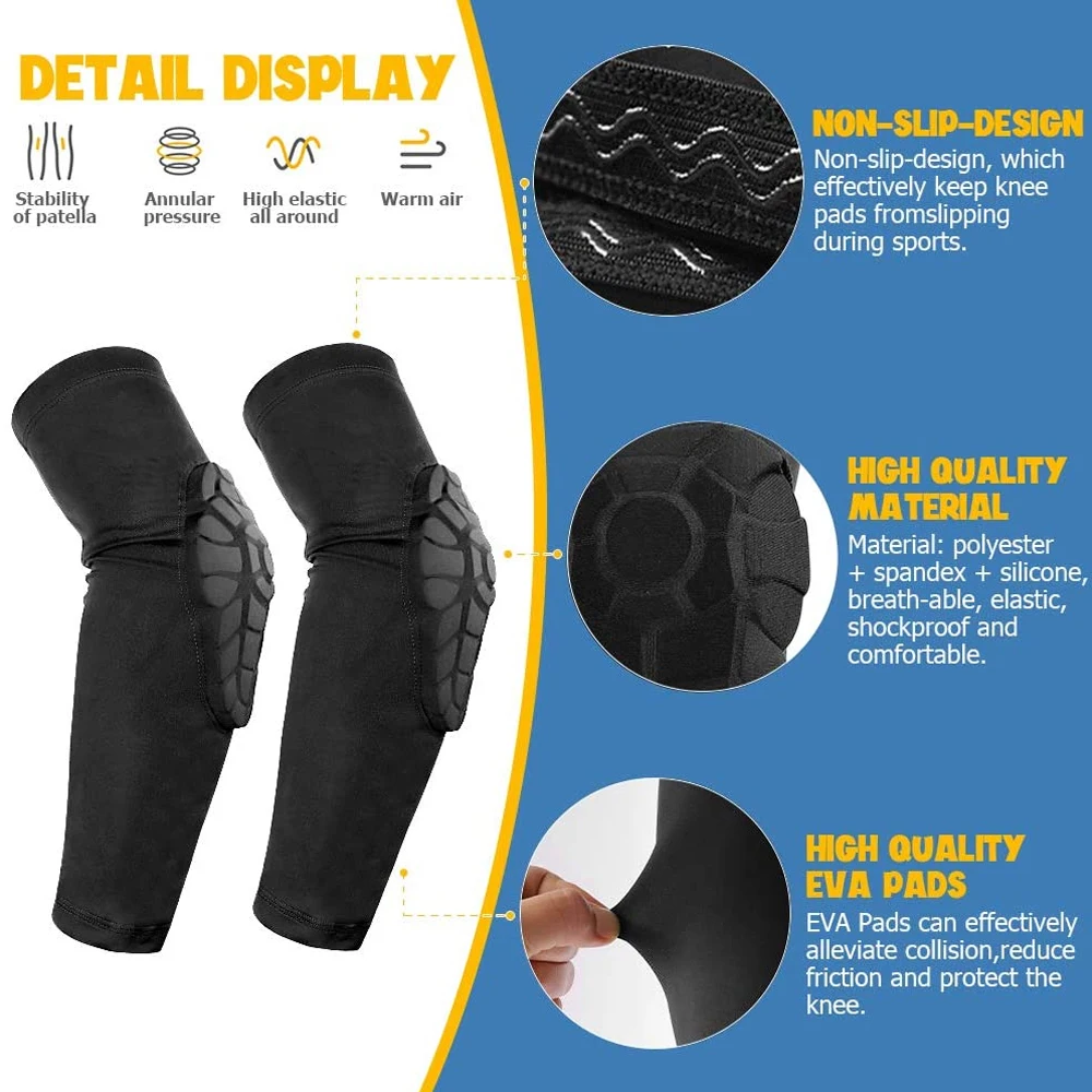 Knee Pad Elbow Pad Guards Protective Gear Kids/Youth 5-15 Year Sports for Basketball Baseball Football 1Pc