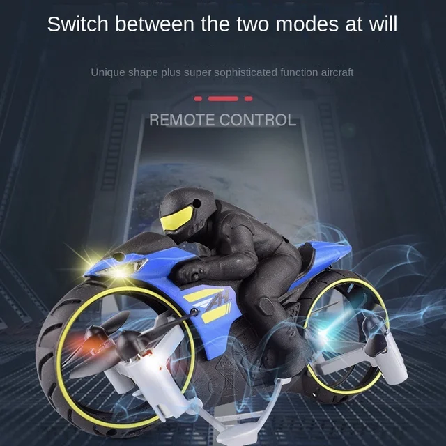 New Remote Control Aircraft, Flying Motorcycles, Cool Electric Toys on Land and In The Air, Gifts for Boys and Girls 5
