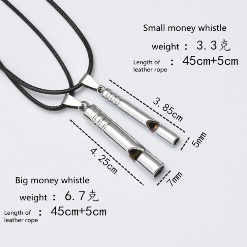 Titanium Emergency Whistle Loud Portable Keychain Necklace Whistle EDC Keyring for Emergency Survival Outdoor Hiking Camping whistle keychain tactical keychain emergency whistle