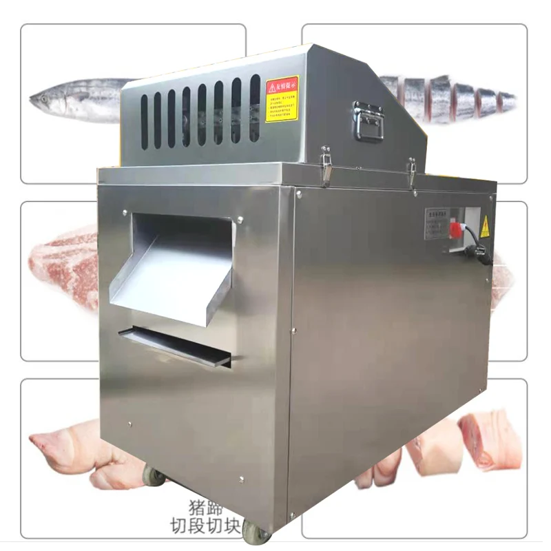 

Commercial Meat Dicing Machine Cod Fillet Mutton Frozen Meat Goose Squid Loin Salmon Cutter Chicken Cutting machine