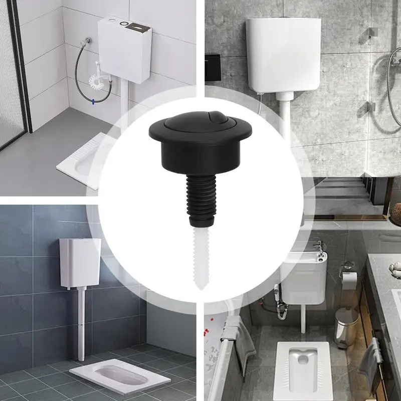 Double Flush Toilet Cistern Button ABS Toilet Push Button Replacement Accessories Flush Tank For Most Bathroom Toilets