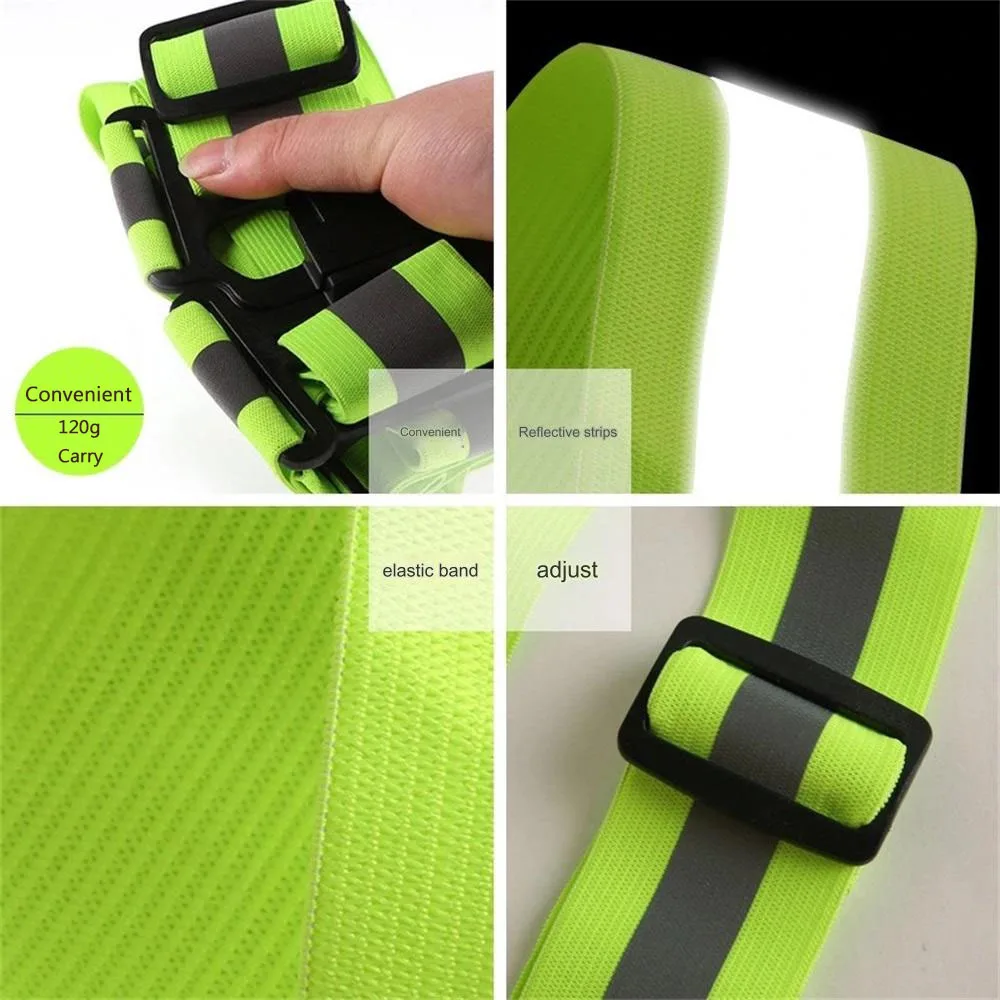 Motorcycle Reflective Clothing Cycling Reflective Clothing Night Running Vest Adjustable Safety Vest Elasticity reflective safety vest