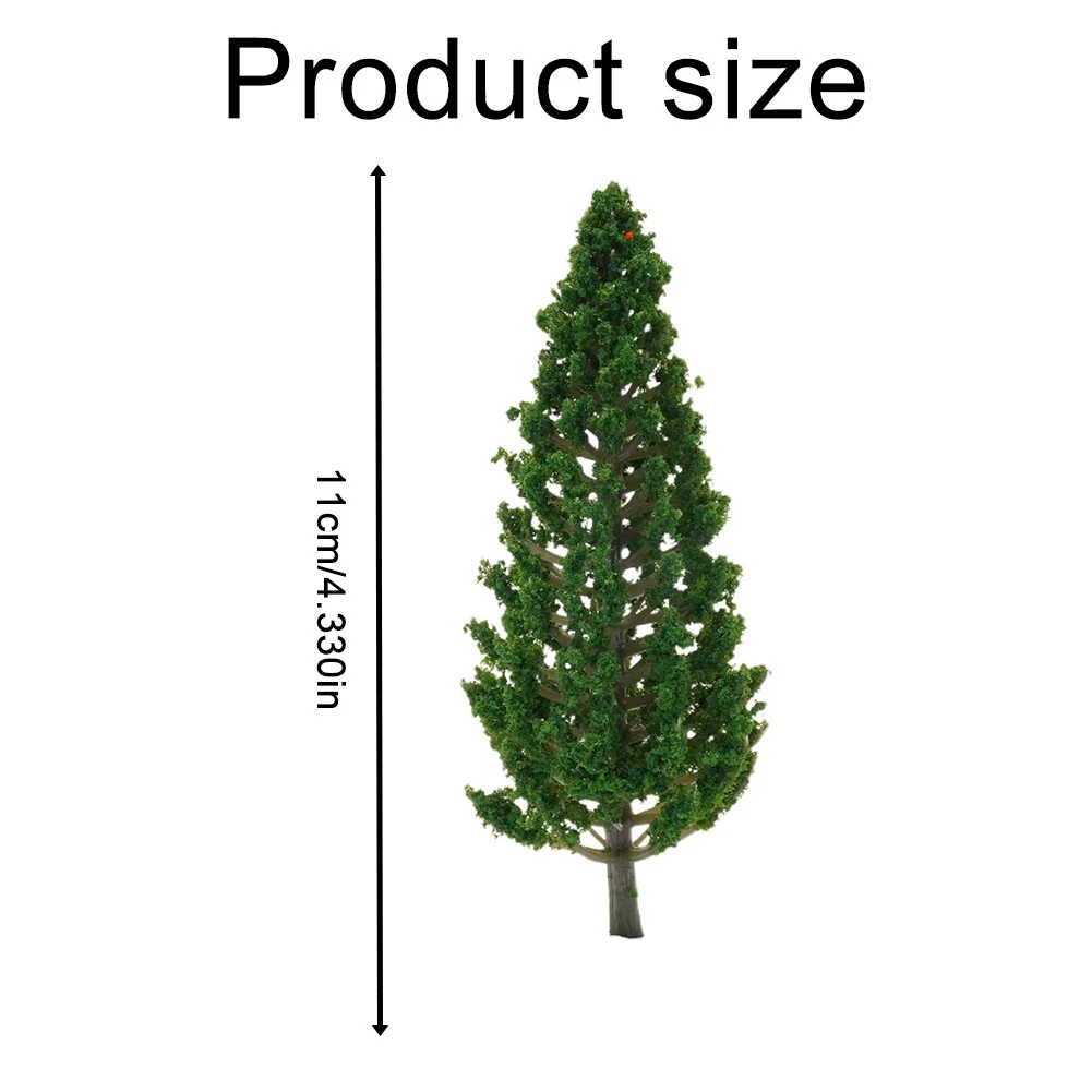 

Green Complete Trees Layout 10pcs Accessories Decor For Scale Gift Model Pine Plastic SL-16059 Trees Useful Durable Practical