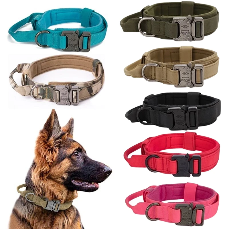 Military Dog Collar Handle Tactical Dog Collar Made Usa Dog Collar