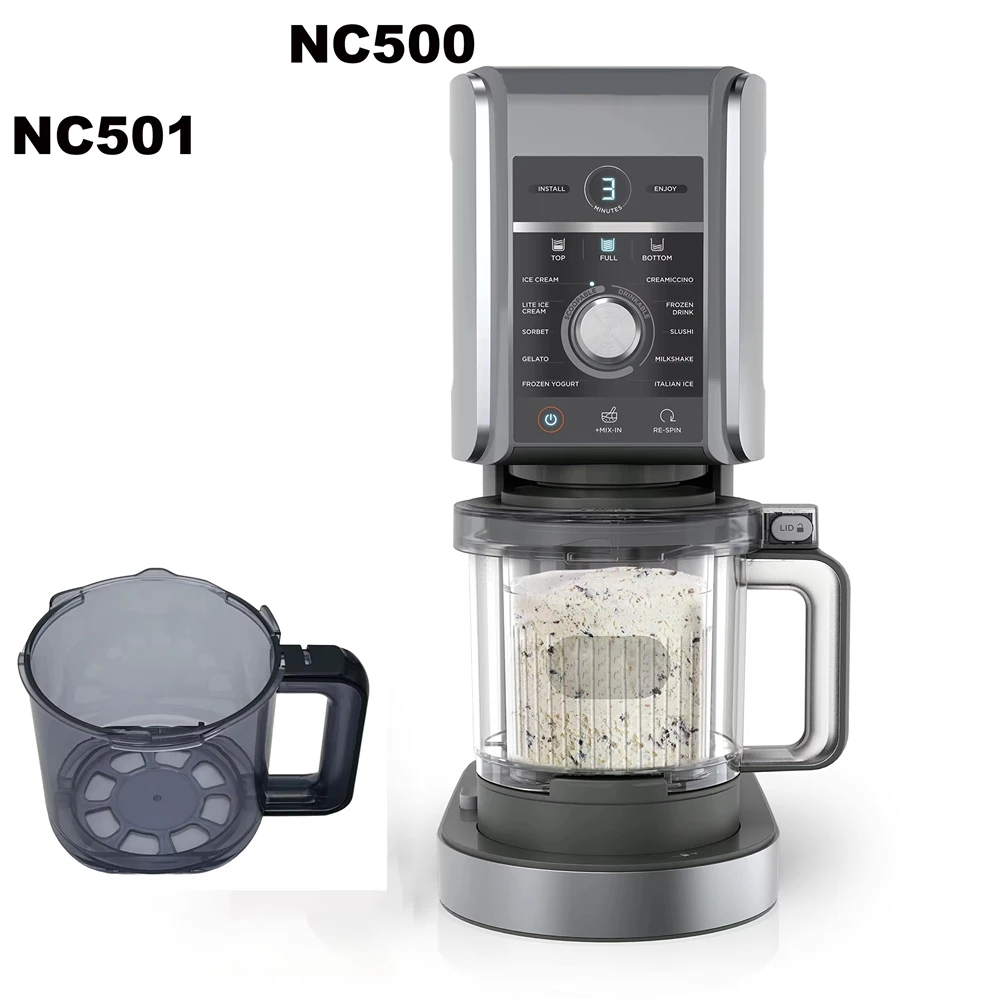 ABWM-For Ninja NC500 NC501 Ice Cream Maker Series Replacement Outer Cup- Durable, Easy To Clean, Perfect Fit Ice Cream Cup 4