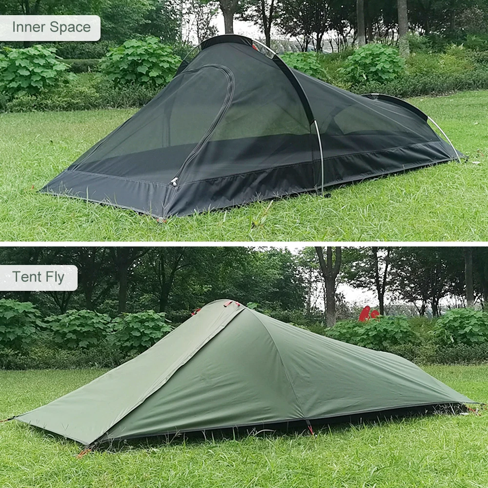 Ultralight Outdoor Single Person Camping Tent Water Resistant Portable