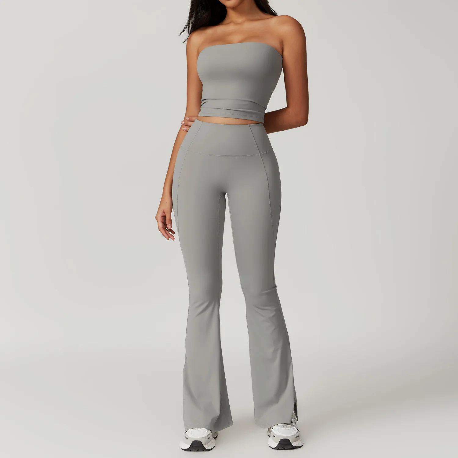 Yoga Set Gym Clothes Sportswear Yoga Suit For Women Fitness Set Tracksuits Sports Bra High Waist Leggings Gym Bell-bottoms 2PCS