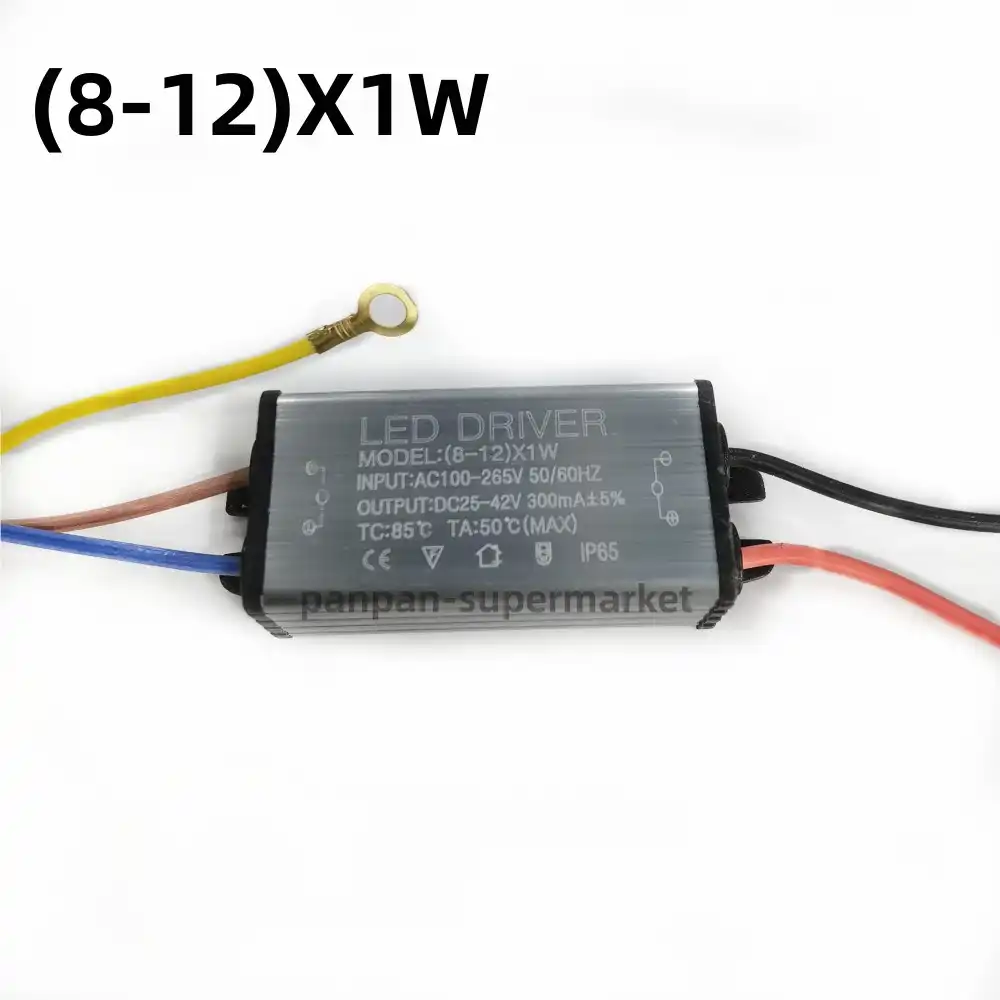 5-Pack 6-10W High Power LED Drivers – AC 85-265V To DC 16-36V 300mA For 6-10 X 1W LEDs