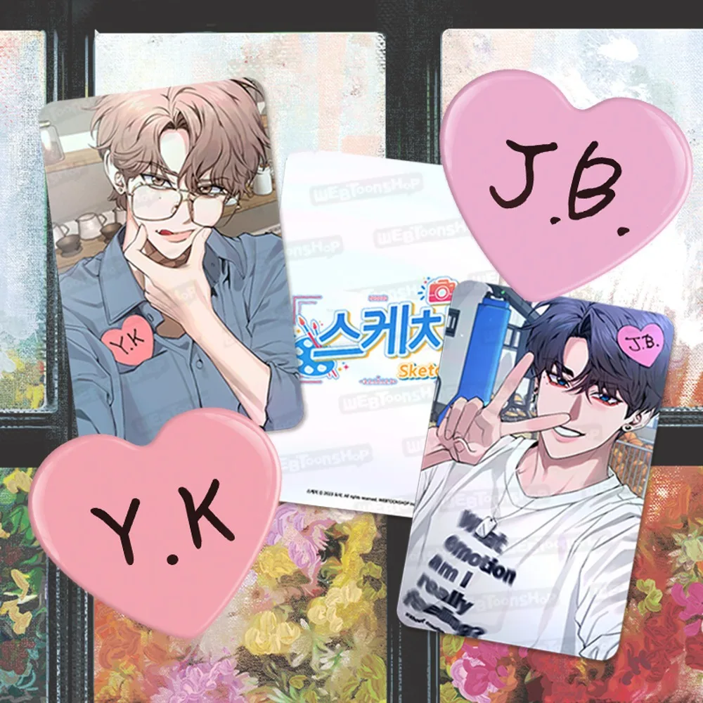 

Корейская комиксная фотография Cui Yijing Li Zhoubin 3-дюймовая Фотокарточка привлекательная фотография для парня