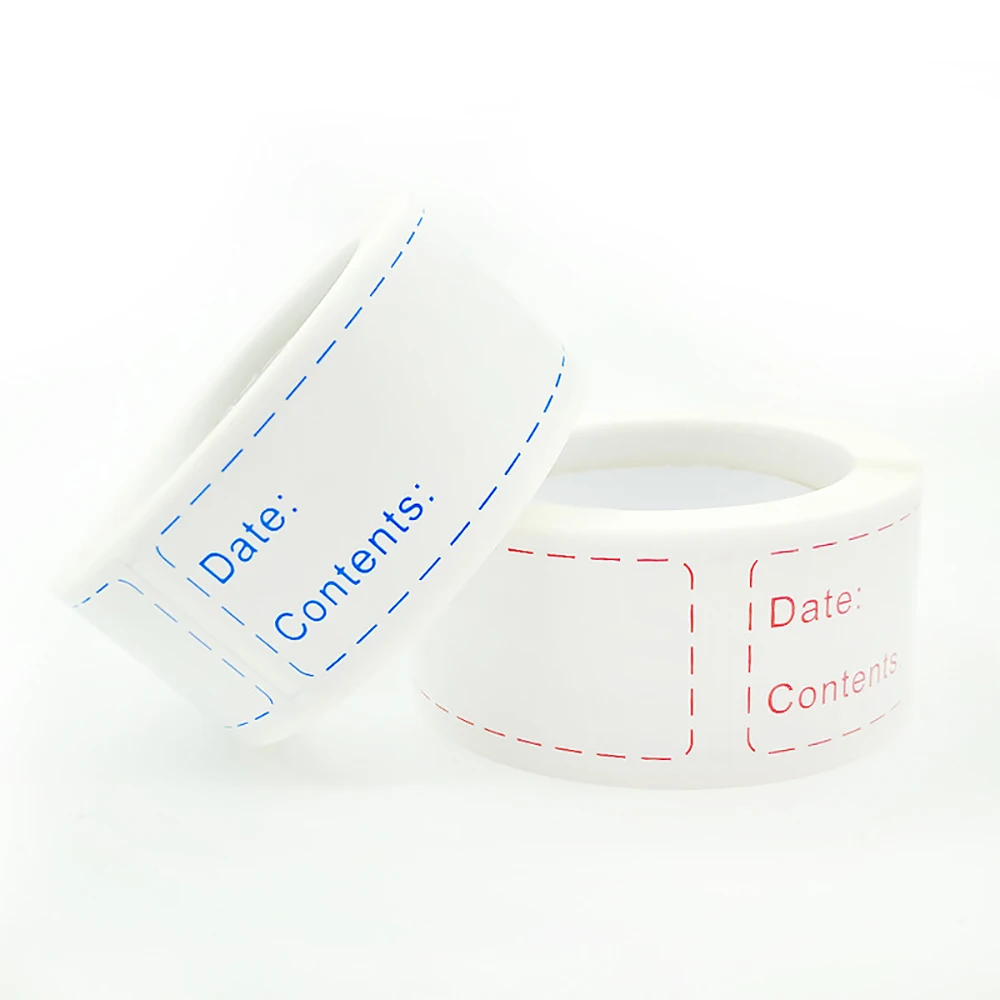 Label Stickers 125PCS Kitchen Date Roll Paper Waterproof Food Storage Removable Sealing Bottles Jars Tag Freezer