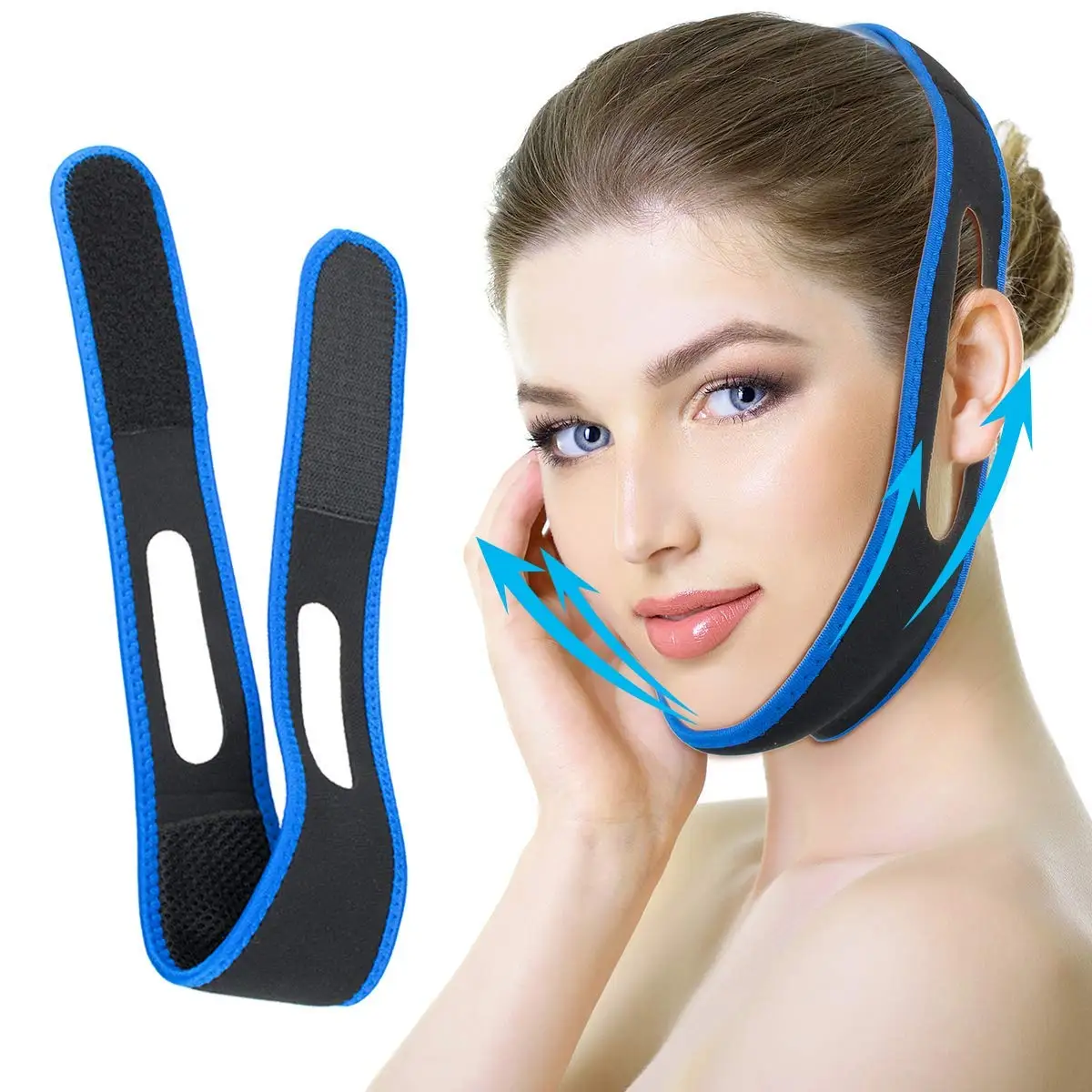 Face Slimming Strap Facial Slim Strap Chin Up Patch Double Chin Reducer Face Lifting Belt Bandage Anti Wrinkle Face Mask V Line Lifting Strap