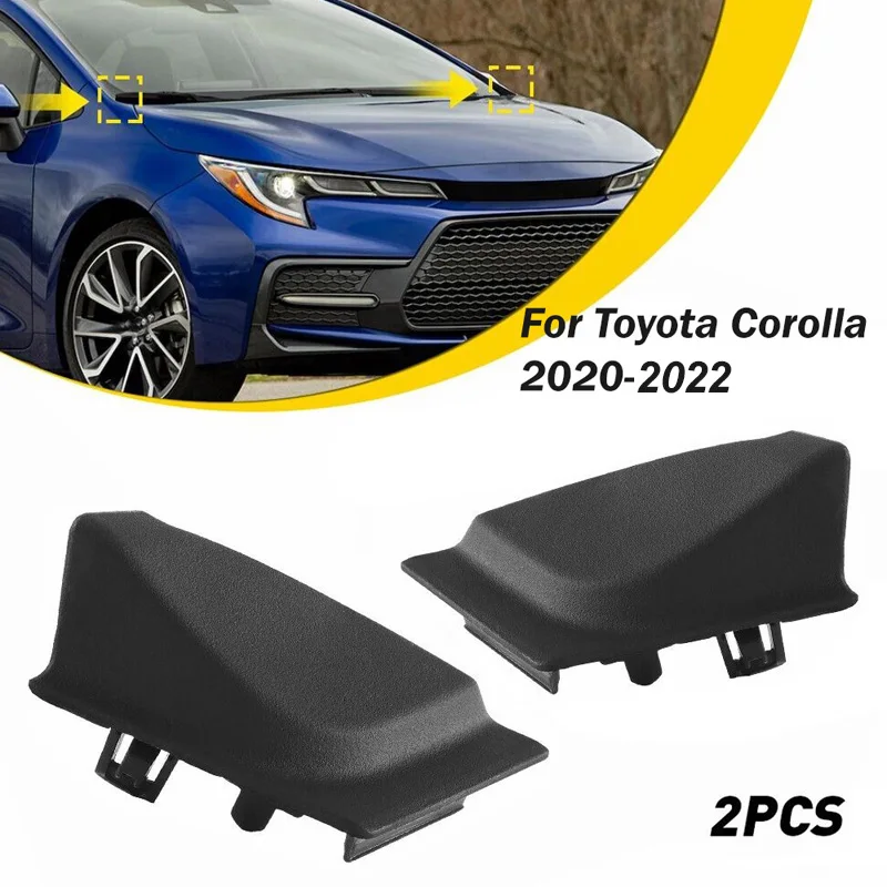 1 Pair Car Front Windshield Wiper Cowl Side Trim Cover For Toyota Corolla 2020 2021 2022 Windshield Wrap Corner Trim Accessory 4