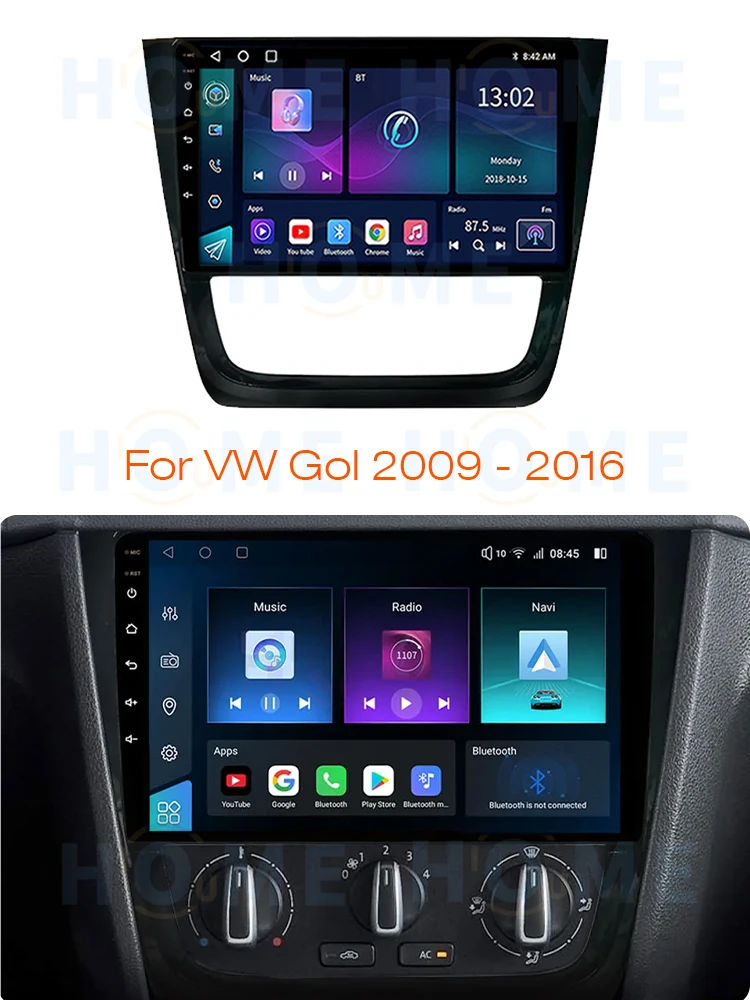 ٰ VW Gol 2009 - 2016  ׷ ī÷, ڵ  Ƽ̵ DVD ÷̾, Autoradi IPS HD ġ ũ, 4GLTE