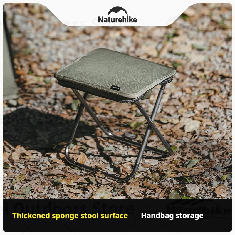 Naturehike XL01 Ultra-light Folding Stool Camping Outdoor Fishing Chair Portable 325g Easy to Take Aluminum Alloy Bearing 180kg