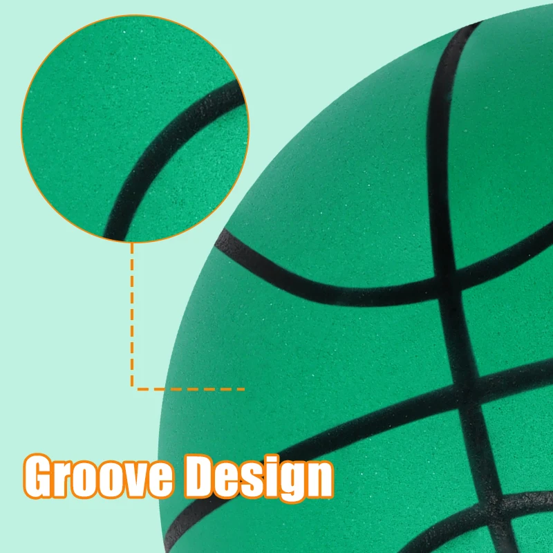 New Upgraded Version Silent Basketball 24cm High Density Foam Bouncing Mute Basketball Indoor Bounce Ball Children Sport basketball balls