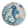 Sea Turtle Round Beach Towels Octopus Summer Thick Bath Towel Microfiber Fabric 150cm Size Swimming Travel Sport Adult Kids 6