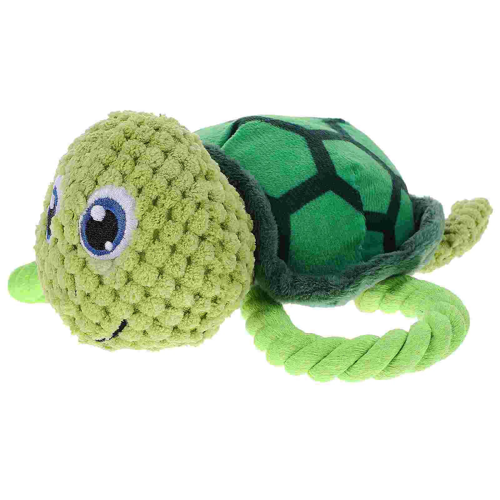 

Stuffed Turtle Toy For Puppy Entertainment Adorable Squeaky Toy Plush Dog Molar Toy Puppy Teething Plaything