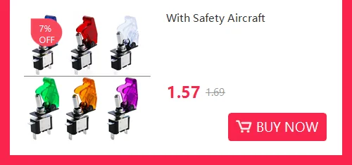 Auto Car Boat Truck Illuminated Led Toggle Switch With Safety Aircraft Flip Up Cover Guard Red Blue Green Yellow White 12V20A