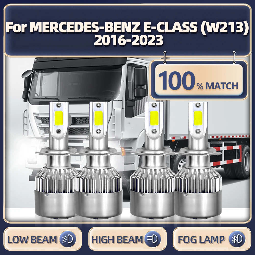 

40000LM Car Lights H7 Canbus LED Headlight Bulbs 6000K 12V Truck Lamp For MERCEDES-BENZ E-CLASS (W213) 2016-2020 2021 2022 2023