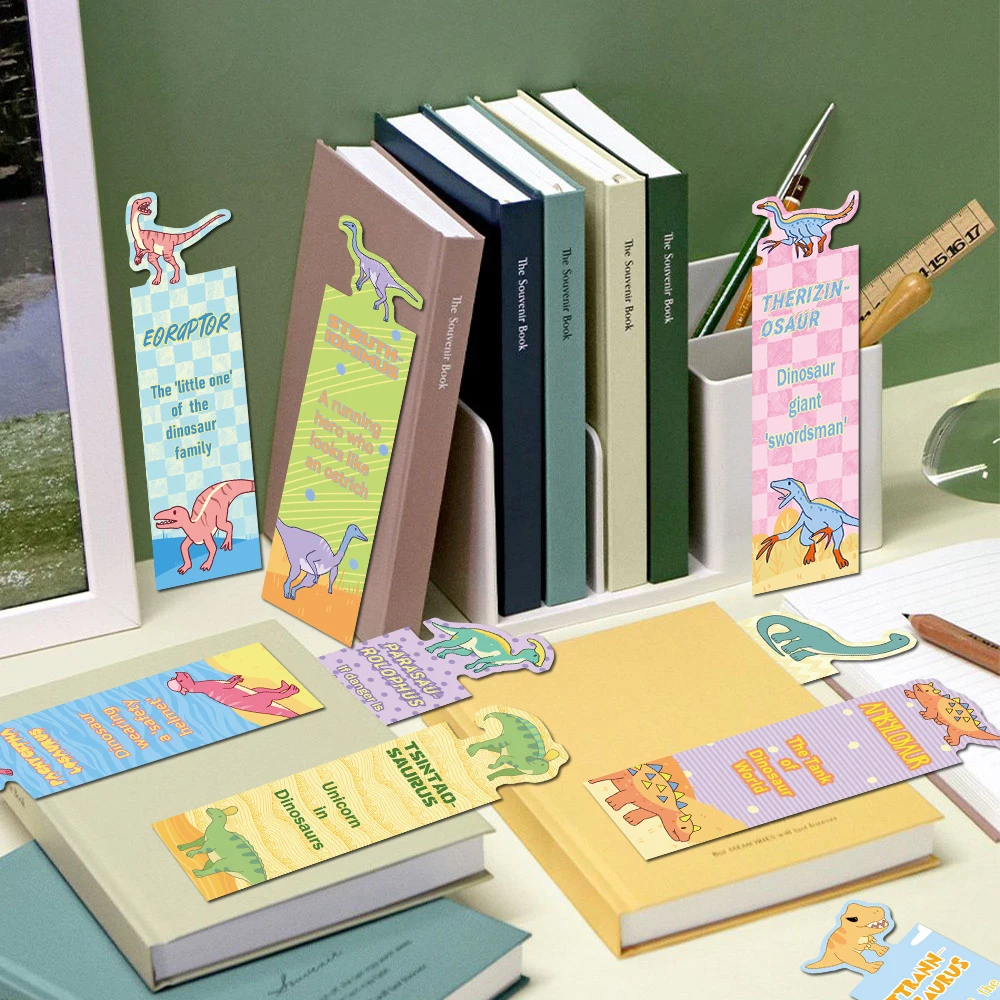 30pcs Irregular Cartoon Dragon Bookmarks Reading Pages Books Annotated Students Stationary Supplies DIY Aesthetic Bookmark