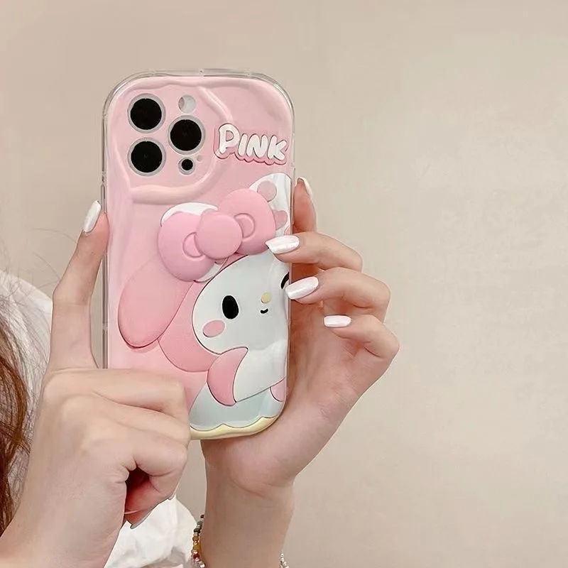 Hello Kittyボアスリーブトップス （BK） Ninamew Hello Kittyボアスリーブトップス （WH