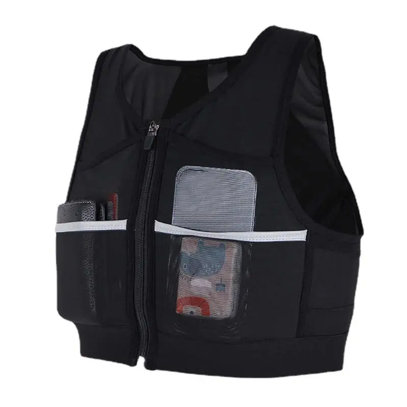 Universal Reflective Running Vest Backpack Lightweight Sport Running Vest Mobile Phone Cards Bag Jogging Fitness reflective safety vest safety vest running hydration vest