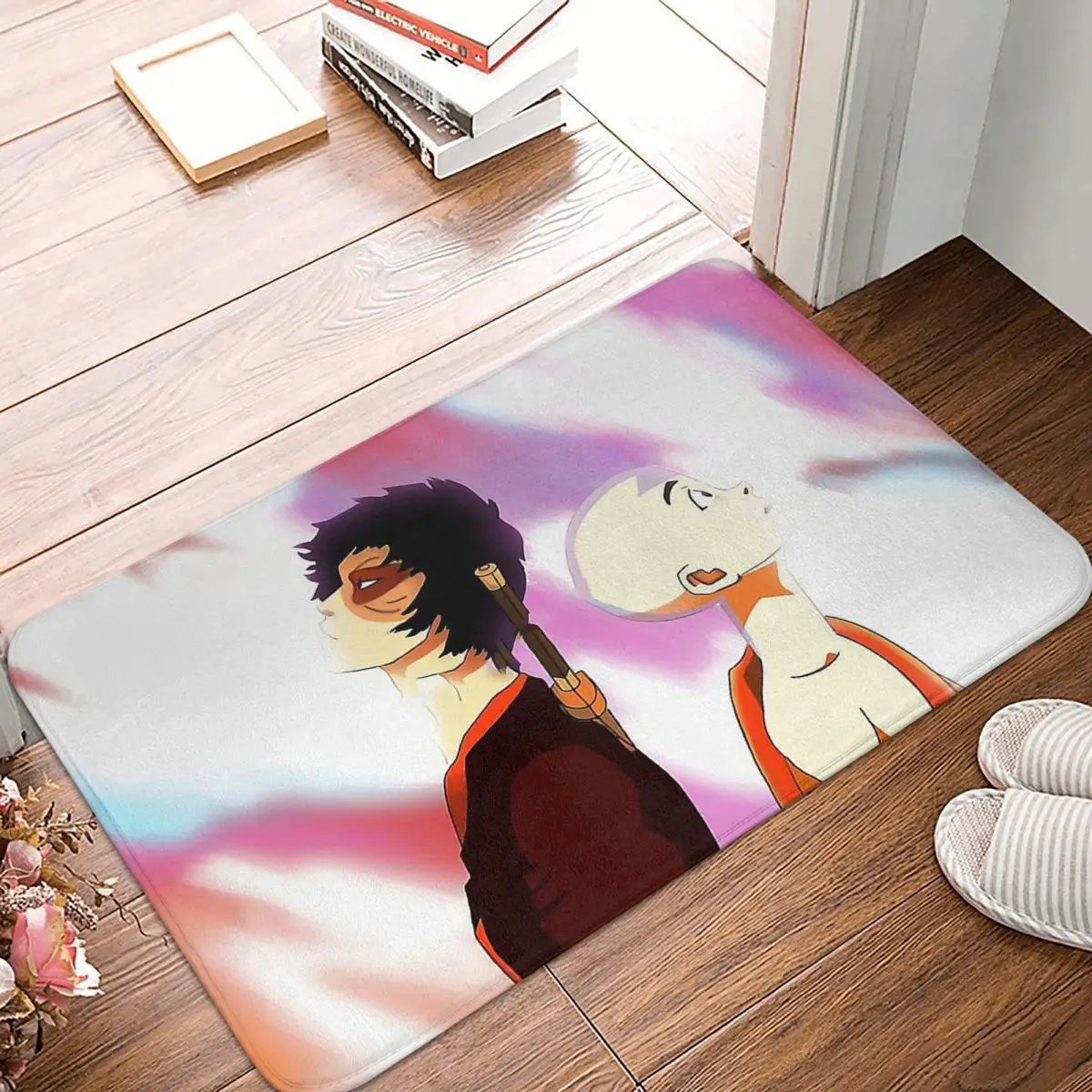 Avatar - Zuko E Aang - Sun Warriors And The Dragons - Digital Paint Zerbino Antiscivolo Bath Matavatar