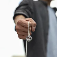 Metamorphic Astronomical Ball Ring for Men and Women Reversed Metamorphic Cosmic Ball Ring Retro Style Couple Necklace Jewelry - Image 2