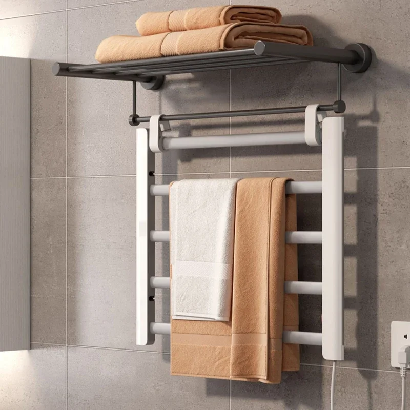 ชั้นวางผ้าขนหนูไฟฟ้าในครัวเรือนห้องน้ําไฟฟ้าอัจฉริยะเครื่องทําความร้อนราวตากผ้าห้องน้ําเครื่องทําความร้อนชั้นวางผ้าขนหนูเครื่องใช้ในบ้าน 1