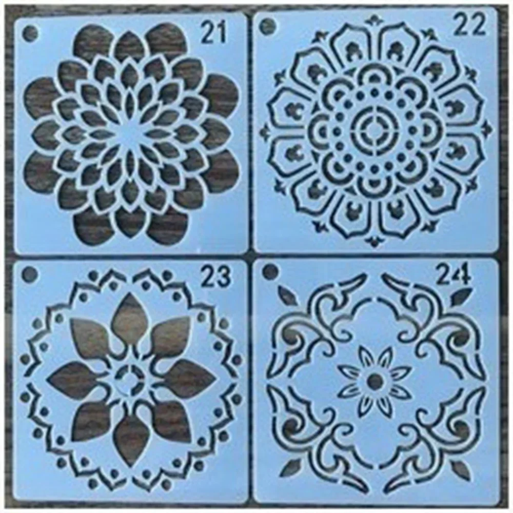 Mandala Wall Painting Stencils - 36 DIY Art Templates for Creative Crafts
