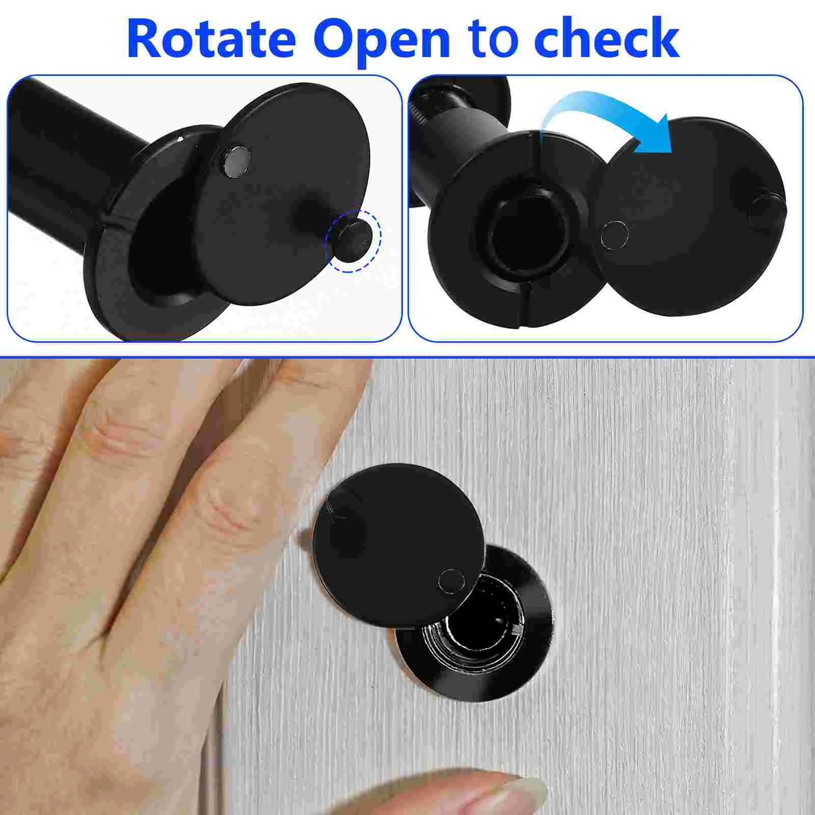 Degree Door Viewer HD Glass Lens Wide Angle Peephole Security Hidden Door Adjustable Glass Lens For Furniture Hardware Tools