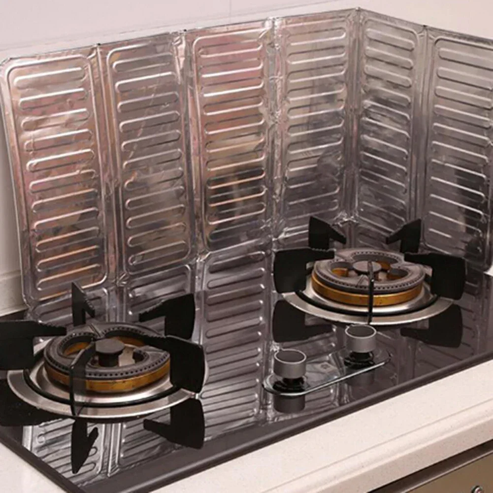 Kitchen Gas Stove Baffle Removable Cooking Frying Oil Gas Stove Oil-Proof Splash Guard Kitchenware Proof Baffle Kitchen Tools