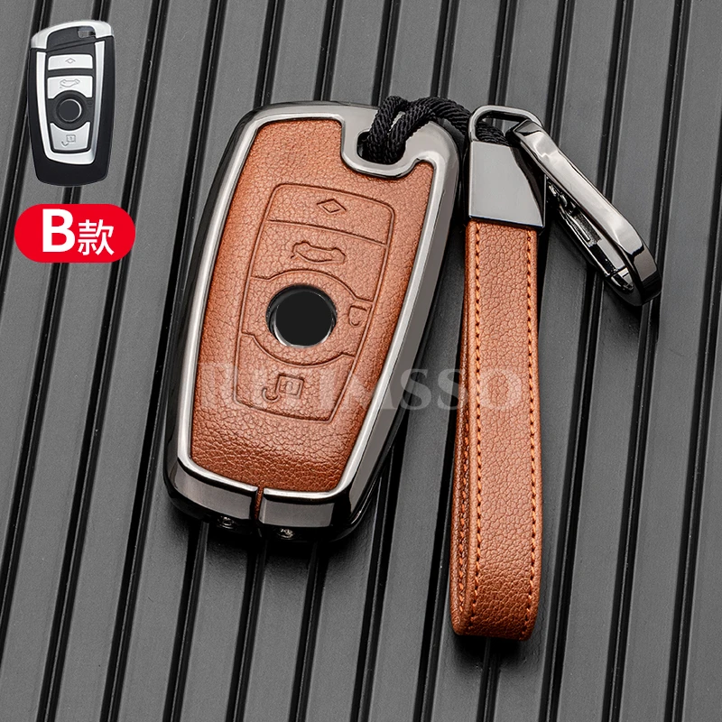 

Metal Car Key Case Cover for BMW 520 F10 F30 F18 118i 320i 1 3 5 7 Series X3 F25 X4 M3 M5 Keychain Bag Shell Accessories Holder