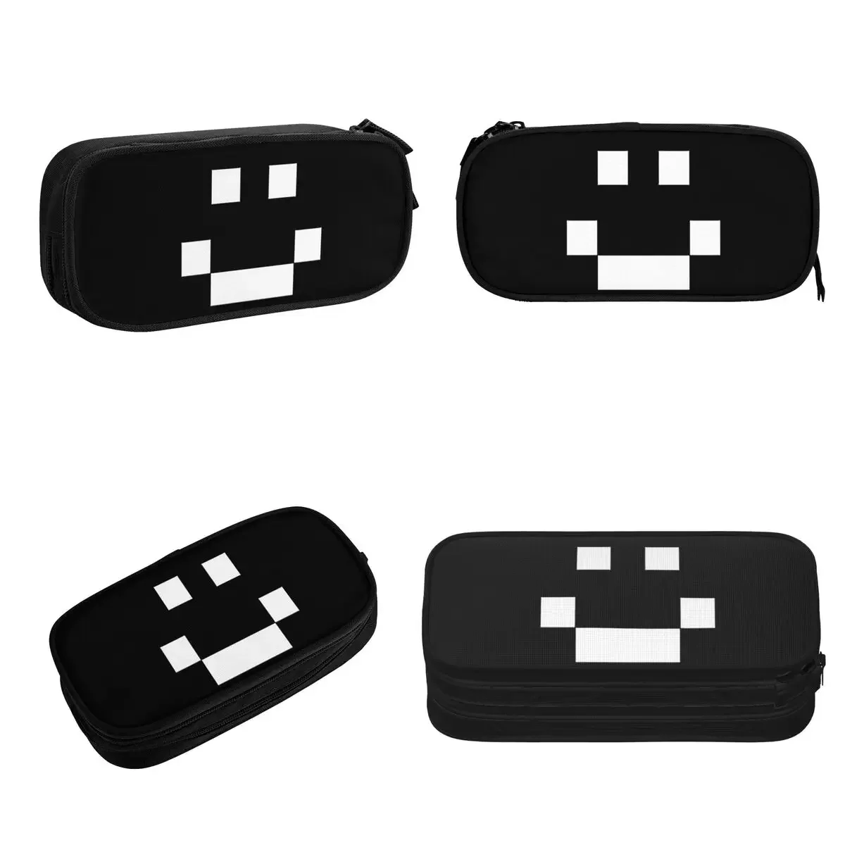 Quackity Merch Smile Pencil Cases Large Capacity Pen Bags Pen Box Pencil Pouch For Boys Girls Students Stationery School