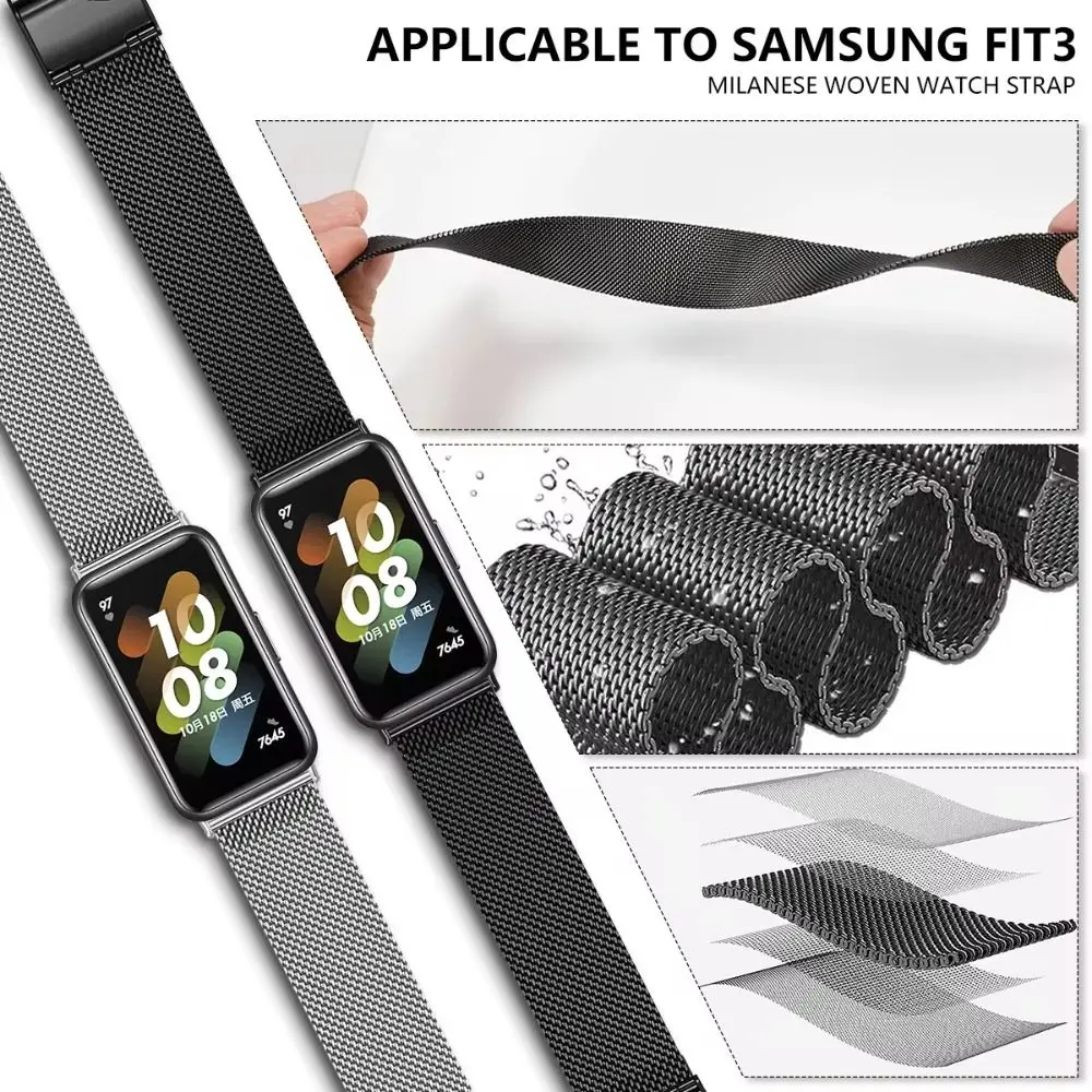 Sleek Stainless Steel Smart Watch Strap - Premium Wrist Loop Bracelet