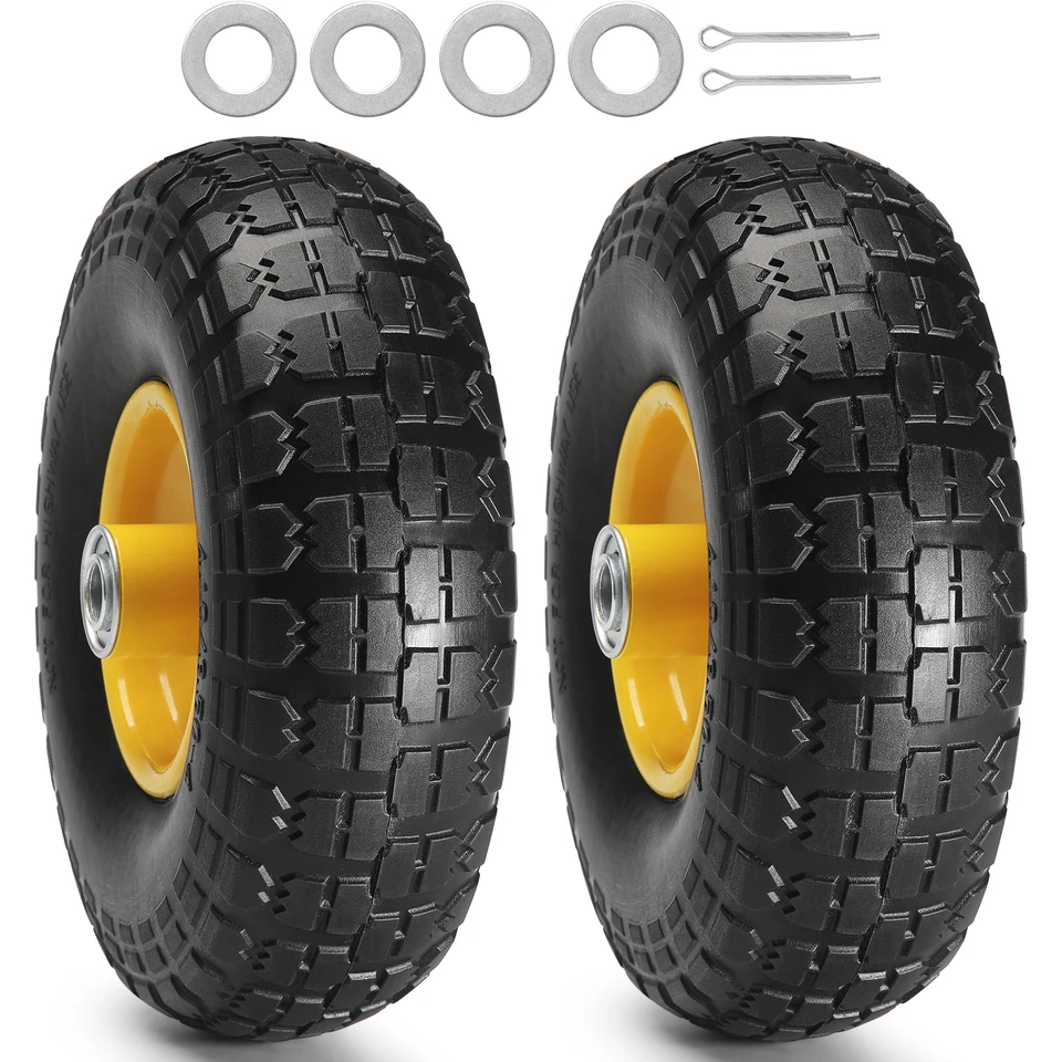 10 Inch Solid PU Run Flat Tire Wheels
