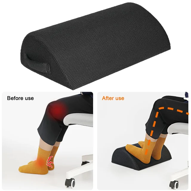 Ochine Foot Rest for Under Desk - Ergonomic Memory Foam Foot Stool Pillow for Work, Gaming, Computer, Office Cubicle and Home - Footrest Leg Cushion