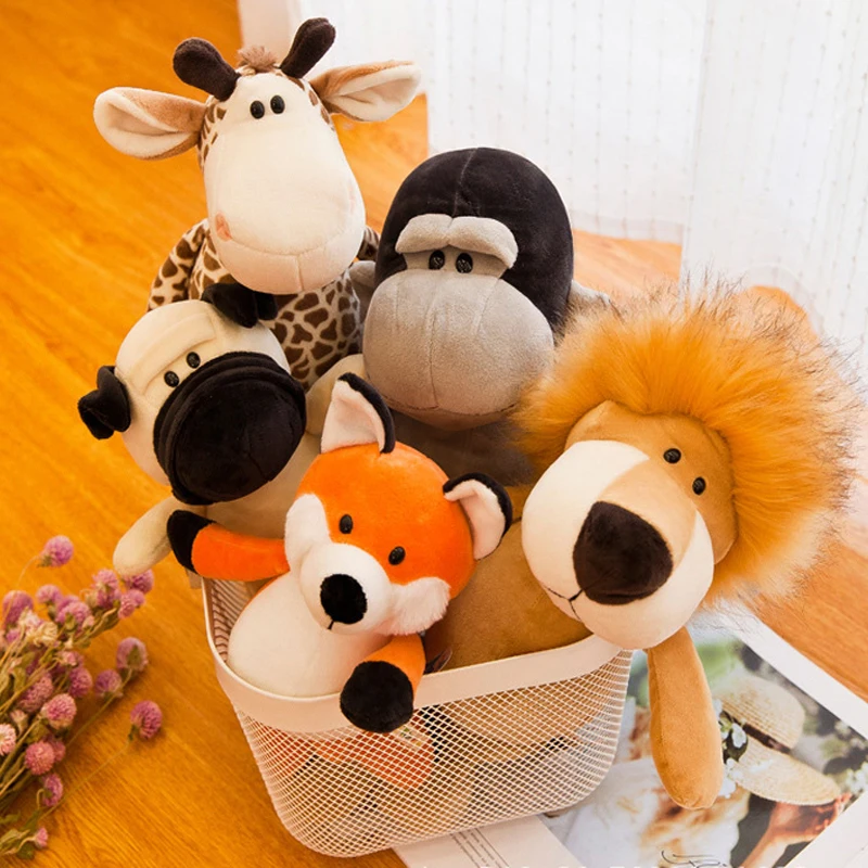 Jungle Animal Doll Children's Sleeping Companion Plush Toy Tropical Animal  Doll Pendant Cute Cartoon Gift Claw Machine