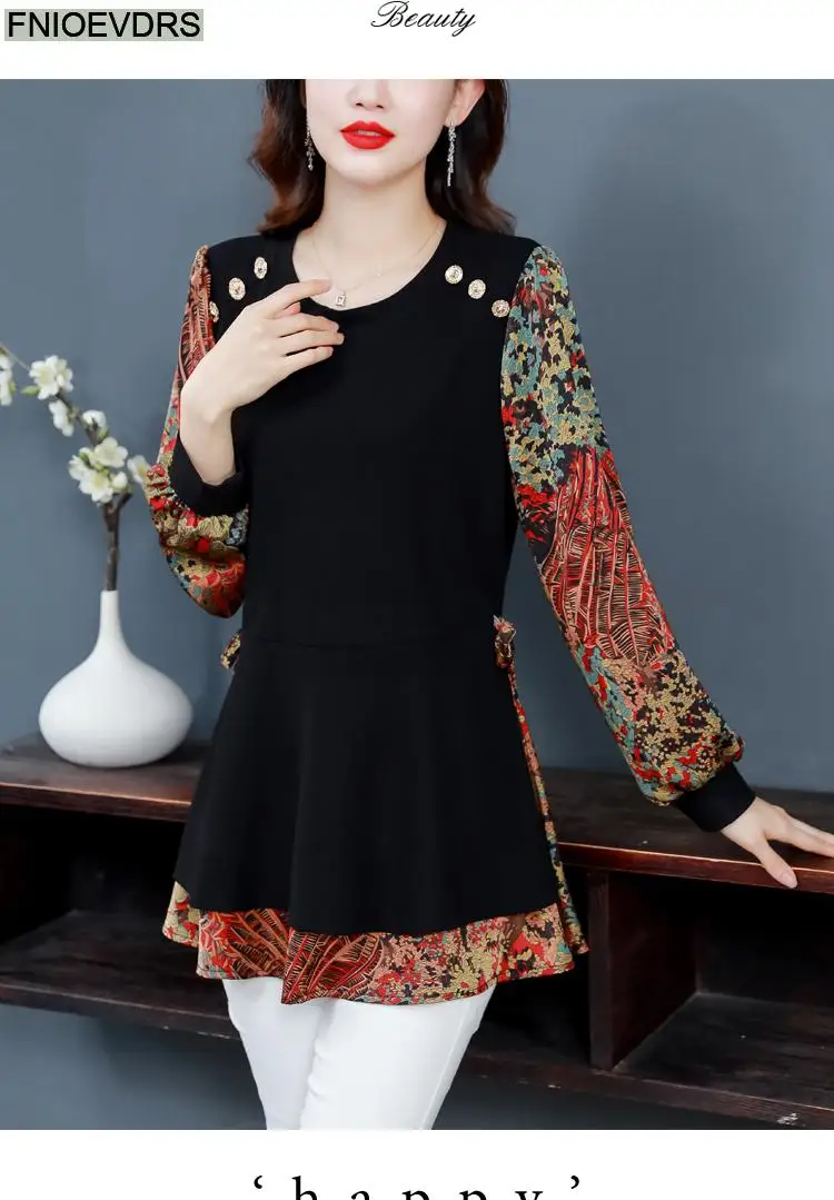 M-5XL Loose Clothes 2023 Women European Fashion Elegant Office Lady Work Button Shirt Casual Tunic Belly Peplum Tops And Blouses