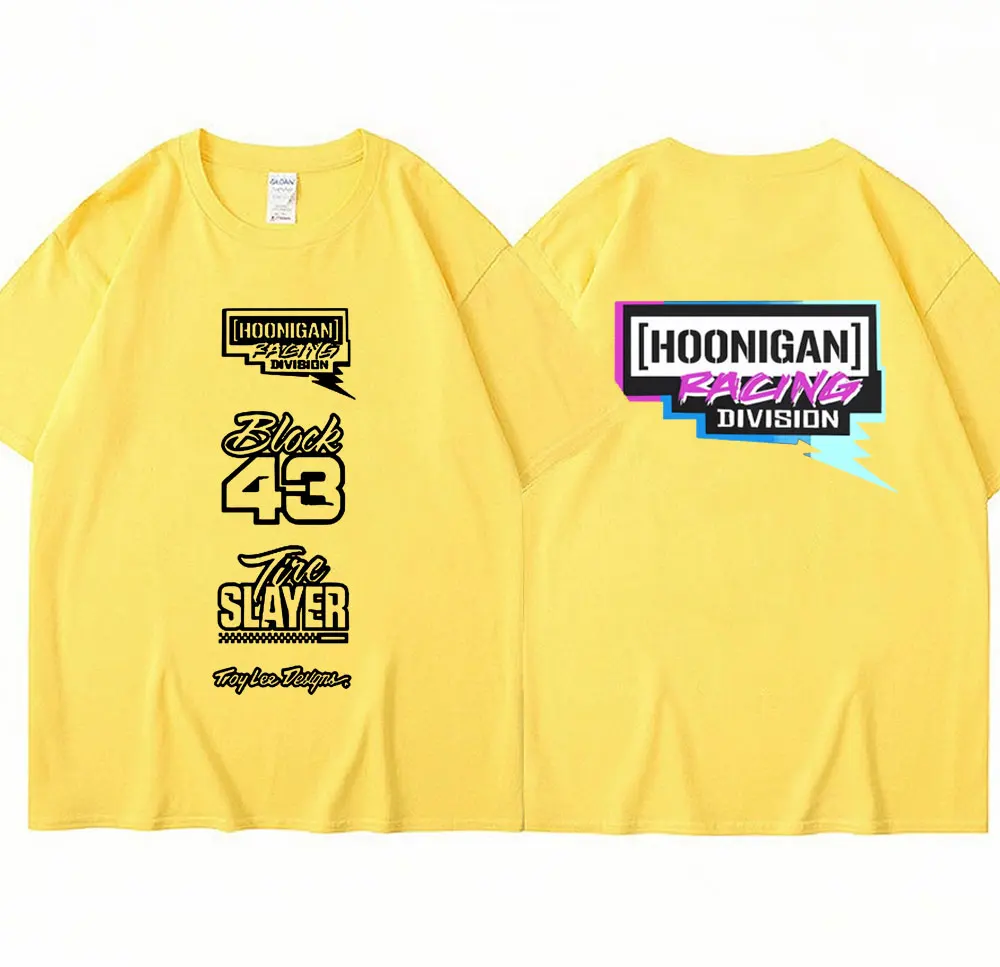 Ken Block 43 T-Shirt Uomo Donna Stampa Gotica Oversize - Maglietta Estiva Manica Corta In Cotone Streetwear Casual