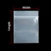 100pcs Extra Thick Transparent PE Zip Lock Bags Plastic Food Pouch Zipper Reusable Small Accessories Storage USB Battery Packing 3